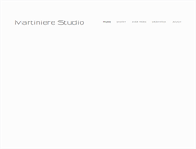 Tablet Screenshot of martinierestudio.com